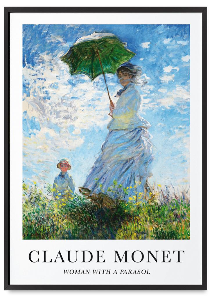 Poster Claude Monet Umbrella