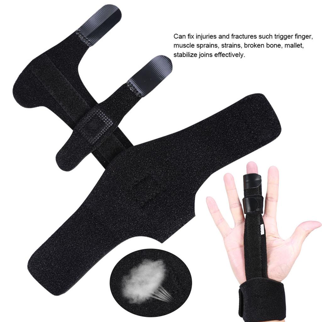 Adjustable Aluminium Finger Splint Hand Support Recovery Brace Protection Injury Aid Tools