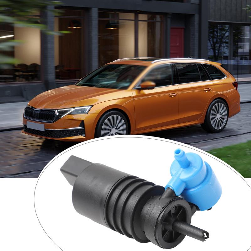 Black Windscreen Washer Pump Vehicle Windscreen Washer Replacement Vehicle Washer Pump Robust Material Construction