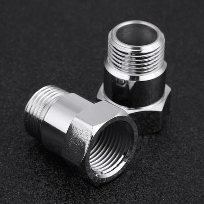 2PCS O2 Sensor EXTENDER EXTACER, 32Mm Silver High HHO Test Pipe Spacer Adapter for Oxygen Sensor Extension