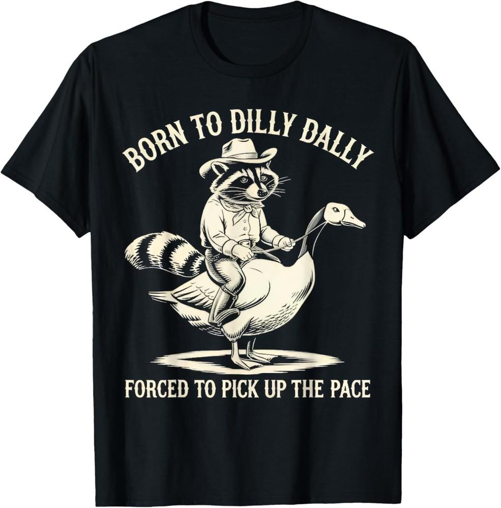 

Funny Raccoon Meme Tee Goose Raccoon T-Shirt Unisex T-Shirt L