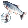 Flopping Fish Cat Toy Rechargeable Soft Stuffed Fish Interactive Chew Toy Realistic Fish Cat