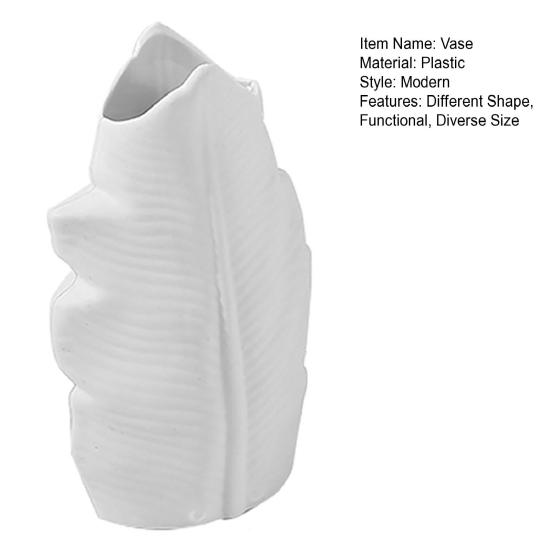 Simple Style Vase Round Geometric Shape Diverse Size Decorative Plastic Vase Room Accents Aesthetic