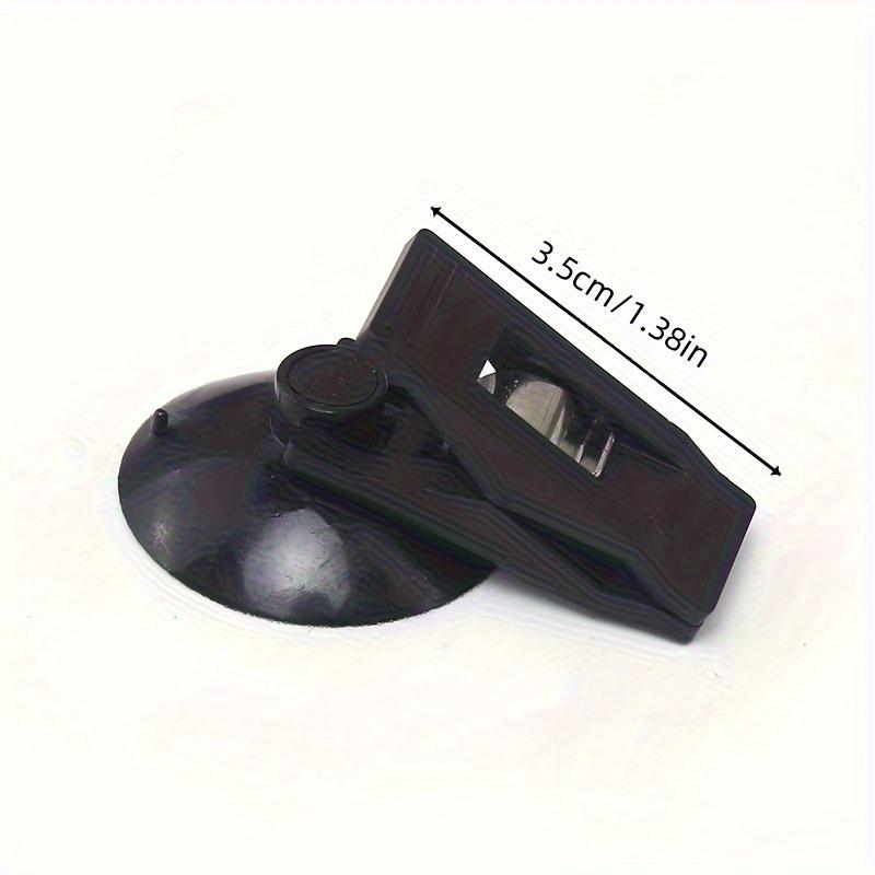 4pcs Portable Car Suction Cup Clip, Car Interior Window Suction Cup, Detachable Bracket for Sun Visors, Curtains, Towels, and Receipts