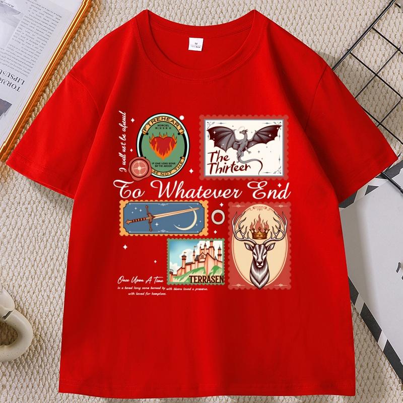 Throne of Glass T Shirt Vintage Terrasen The Thirteen Women T-Shirt Fantastic Reader Tee Fantasy Book Lover Clothes Unisex Tops
