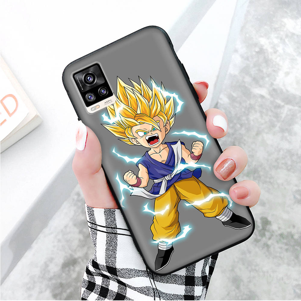 Black Case for Xiaomi Redmi 13C Note 9 iPhone XR 7 8 14 15 11 12 13 X XS Pro Max Samsung A25 S23 S24 FE Ultra Plus Dragon Ball Z