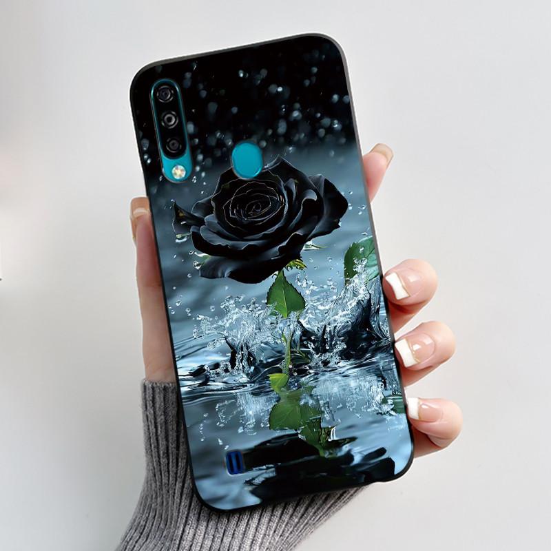 Hülle für ZTE Blade A7 (2020) Handyhülle Mattschwarz Luxus Drache Niedlich Cool Jungen Mädchen Weiches Silikon TPU Schutz-Rückseite
