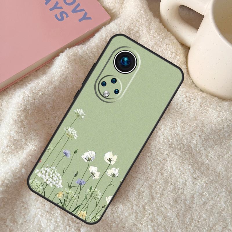 green aesthetic Funda For Huawei P20 P30 P40 P60 Pro P Smart Nova 9 5T Honor Magic5 Lite X8 X9 a 50 70 Case