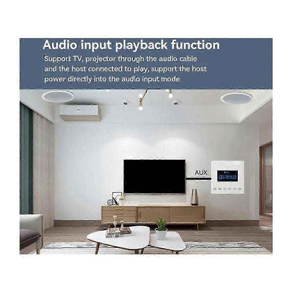 86 Bluetooth Mini Home Background Music System Ist Kompatibel Mit Wandmontiertem Verstärker Touch-Taste