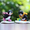 12pcsSet Penguin Figure Toy Mini Figurine Desktop Model Ornaments Toys Boys Girls Christmas Gifts