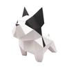 ORIGAMIPLANET Bulldog 3D Origami Bastelset für Erwachsene Einfache DIY Hunde Papier Skulptur 3D Niedliches Tier Handgemacht Heimdeko Kunst Heimdekoration Papierbasteln