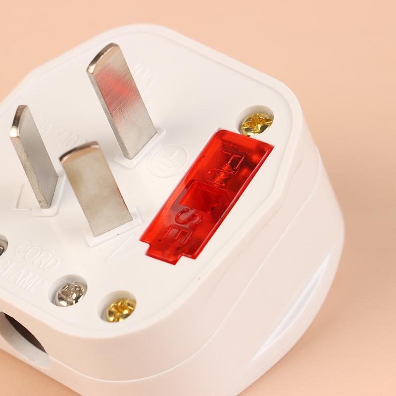 China Standard 16A/10A 250V Three-Pole Power Plug Detachable Rewireable Power Socket Connector Outlet With Switch & Led Light