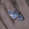 Design Butterfly Surround Butterfly Ring New Chinese Light Luxury Open Ring