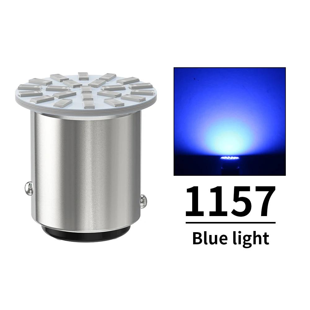 10X LED-pærer 1156 BA15S P21W 3014SMD 1157 BAY15D P21/5W Blinklys DRL Kjørelys Rød Blå Hvit for Lastebil 24V