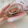 Ins Sweet Bow Sanitary Pad Bag Girls Sanitary Napkin Pouch Small Makeup Bag Earphone Data Cable Organizer Coin Purse Card Wallet