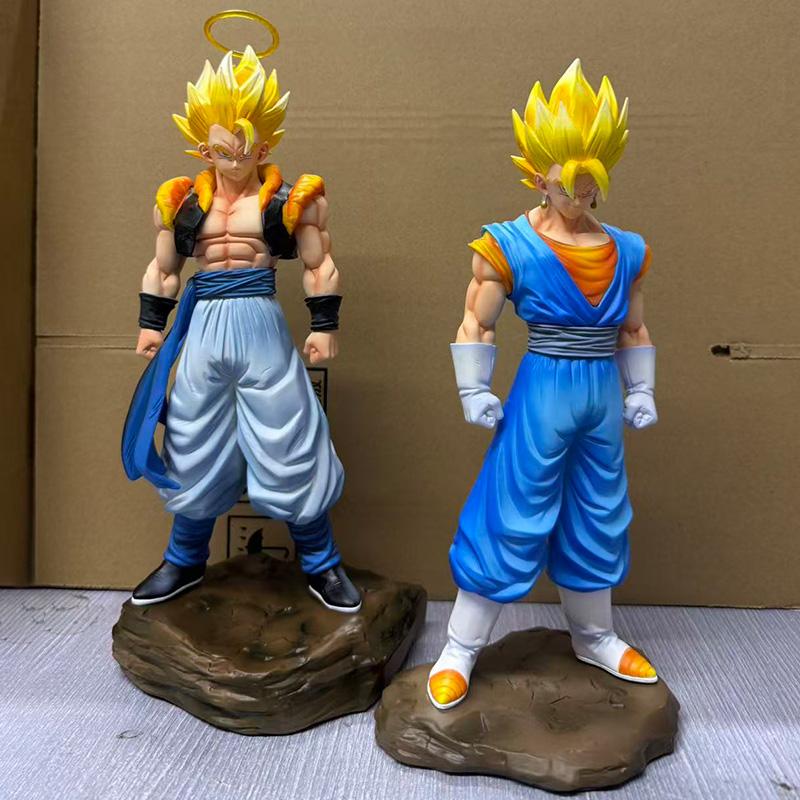 Jt Statue Anime Dragon Ball Vegetto Figure Gogeta Statue With Base Super Saiyan Action Figures Collection Model Toys Gifts