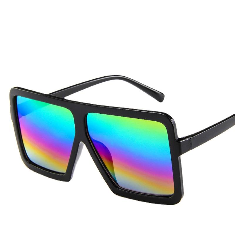 

Oversized Shades Sunglasses Woman Black Fashion Square Big Frame Sun Glasses Female Retro Jelly color Spectacles Unisex Oculos W137260WW-as shows