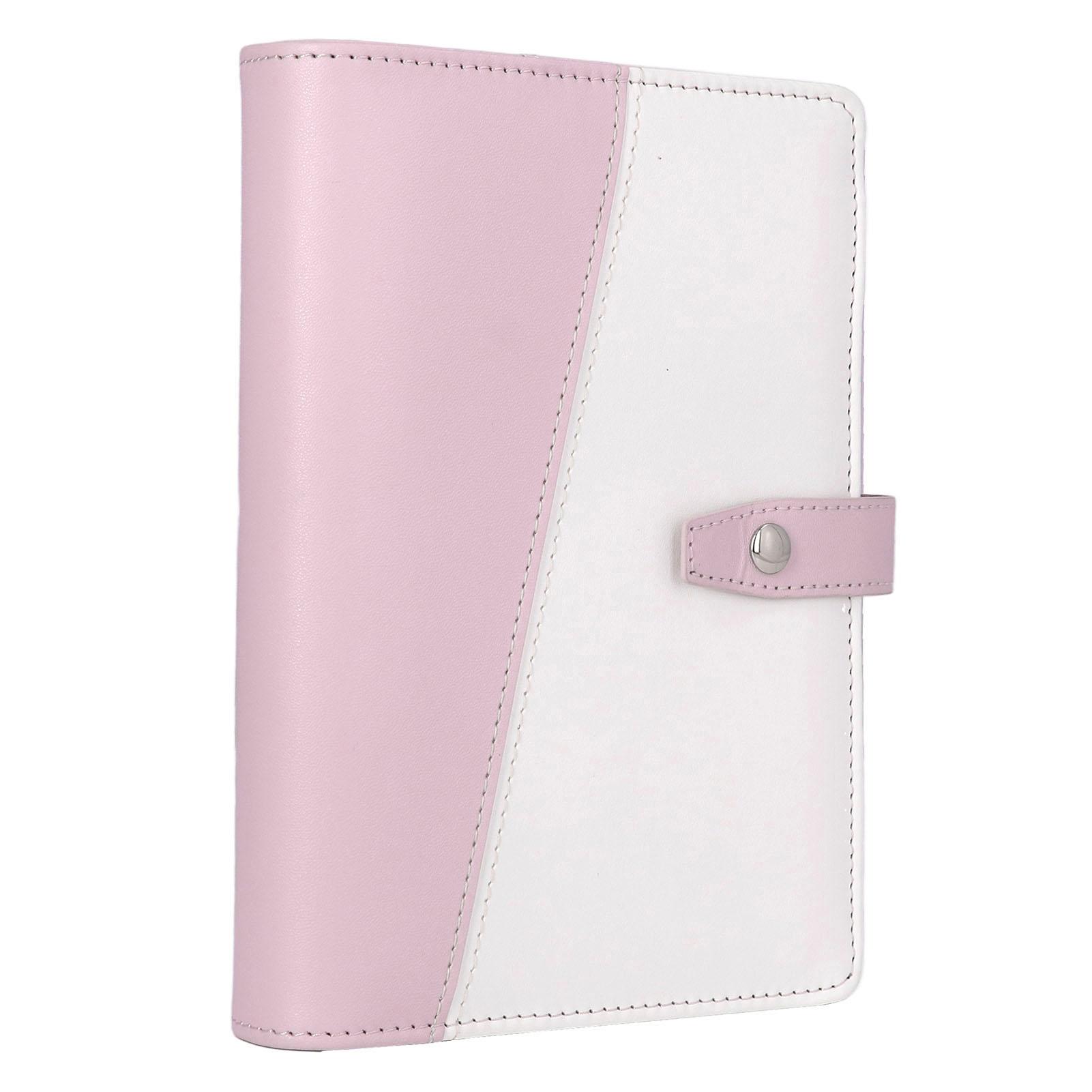 

Бюджетный органайзер формата А6, многофункциональный, с отделениями, портативный, блокнот-органайзер из ПУ-кожи для офиса, школы розовый