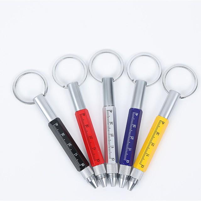 6-in-1 Multi-Tool Metal Pen: Ballpoint, Screwdriver, Hex Wrench, Touchscreen Stylus, Climbing Aid