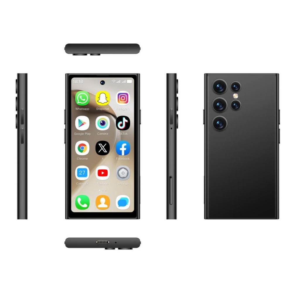 S26 PRO Mini 4G Smartphone 4.0inches 2GB RAM 16GB ROM Dual Camera 2MP+5MP LTE Dual SIM Bluetooth Type-C Torch Face Unlock Android Mobile Phone