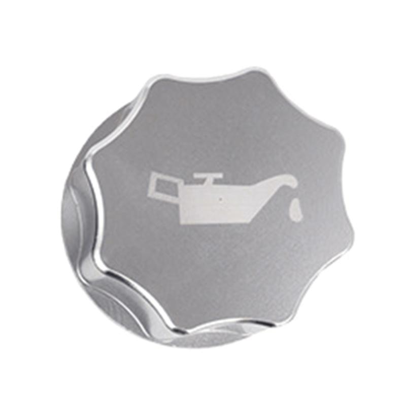 

Универсальные алюминиевые крышки для автомобильного масла, устойчивые к коррозии, крышки для заливной горловины моторного масла, простые в установке, стильные крышки для топливных баков серебряный