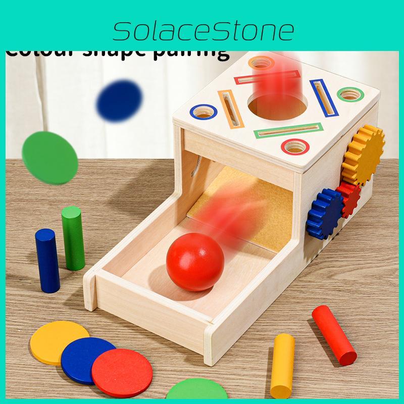 Wooden Shape Children And Color Cognition Matching Multifunctional Coin Toy Box