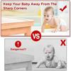 1/3/5M Table Edge Guard Protector Transparent Baby Protection Strip Self Adhesive Kids Collision Proof Soft Bumper Baby Safety