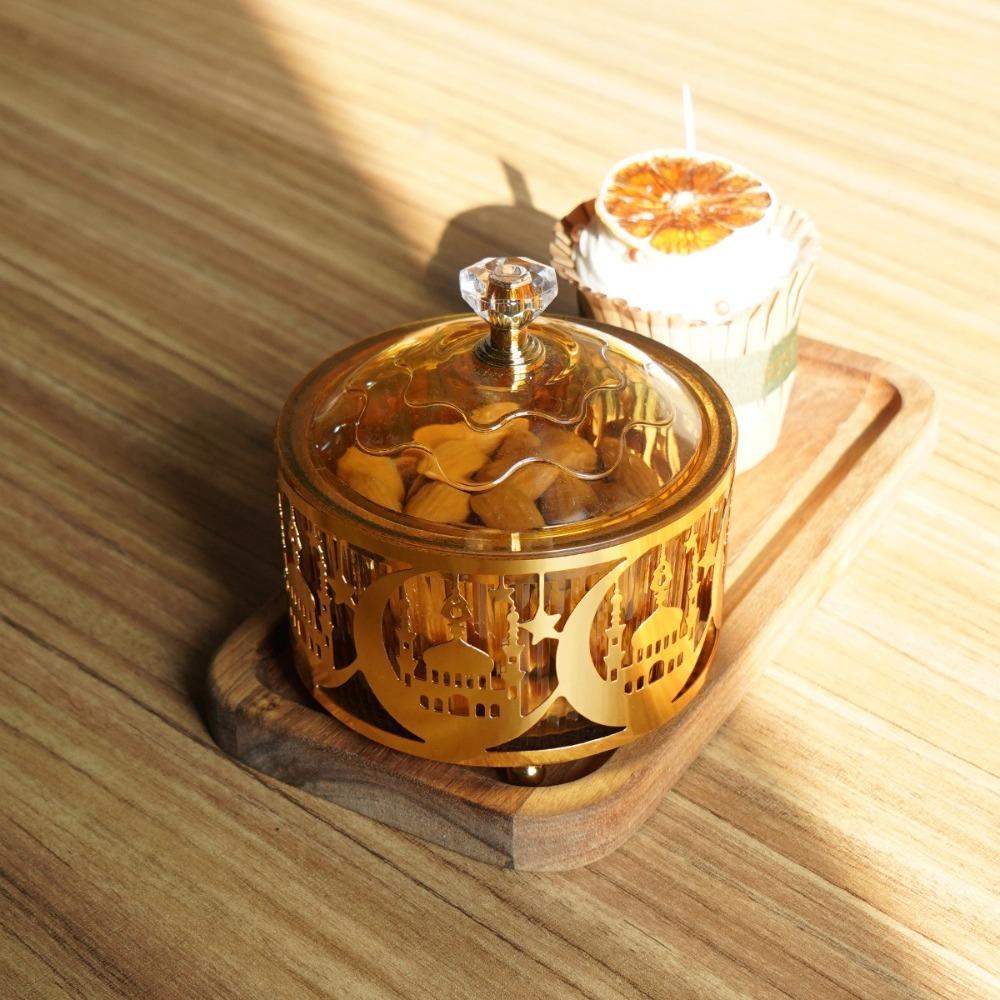 Eid Mubarak Food Tray Plastic Snack Storage Tray New Ramadan Candy Food Tray  Ramadan Decoration