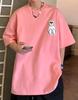 Short Summer Bear Loose Autumn Loose Bullet [Bligo] Men's T-shirt, Sleeve, Cotton, Clothes, Pattern, Plain, Cute, Fit, Casual, Tops, Popular, Spring,
