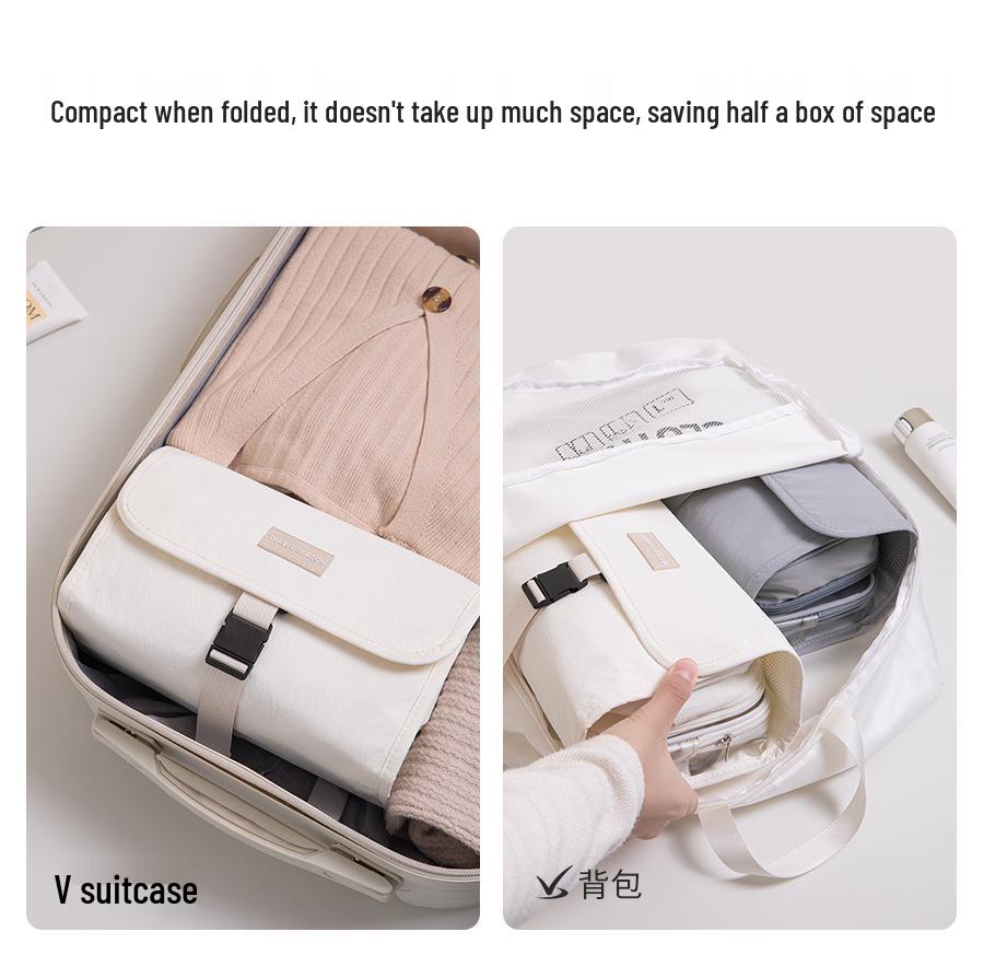 Twill Waterproof Hanging Toiletry and Makeup Organizer with Wet/Dry Separation