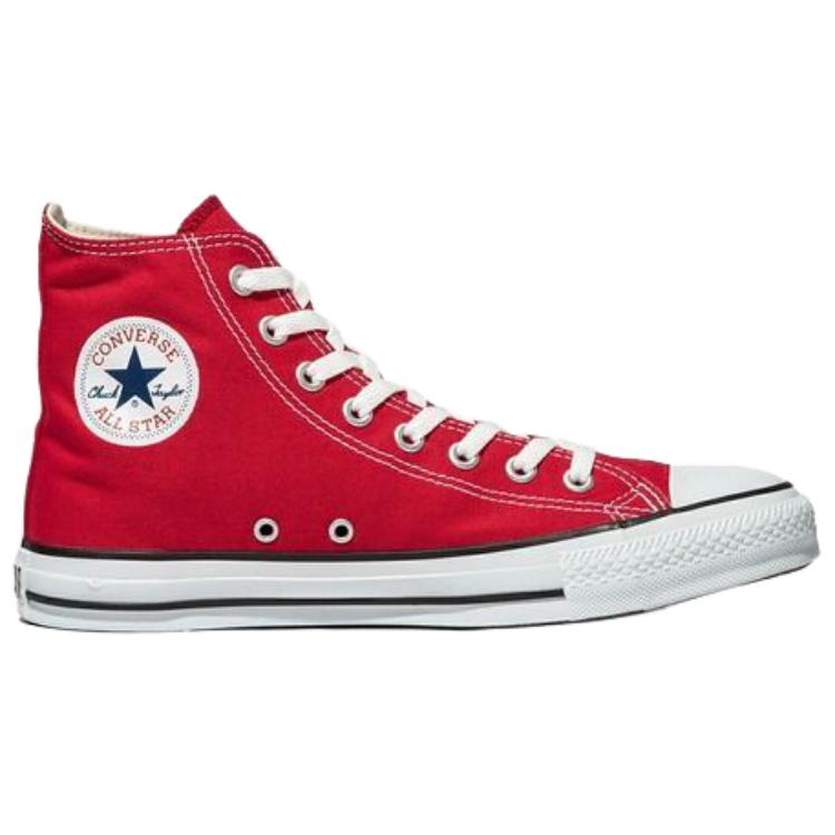 Converse All Star Hi Simple Comfortable Durable High-Top Canvas Shoes Unisex Sneakers Red 32060182