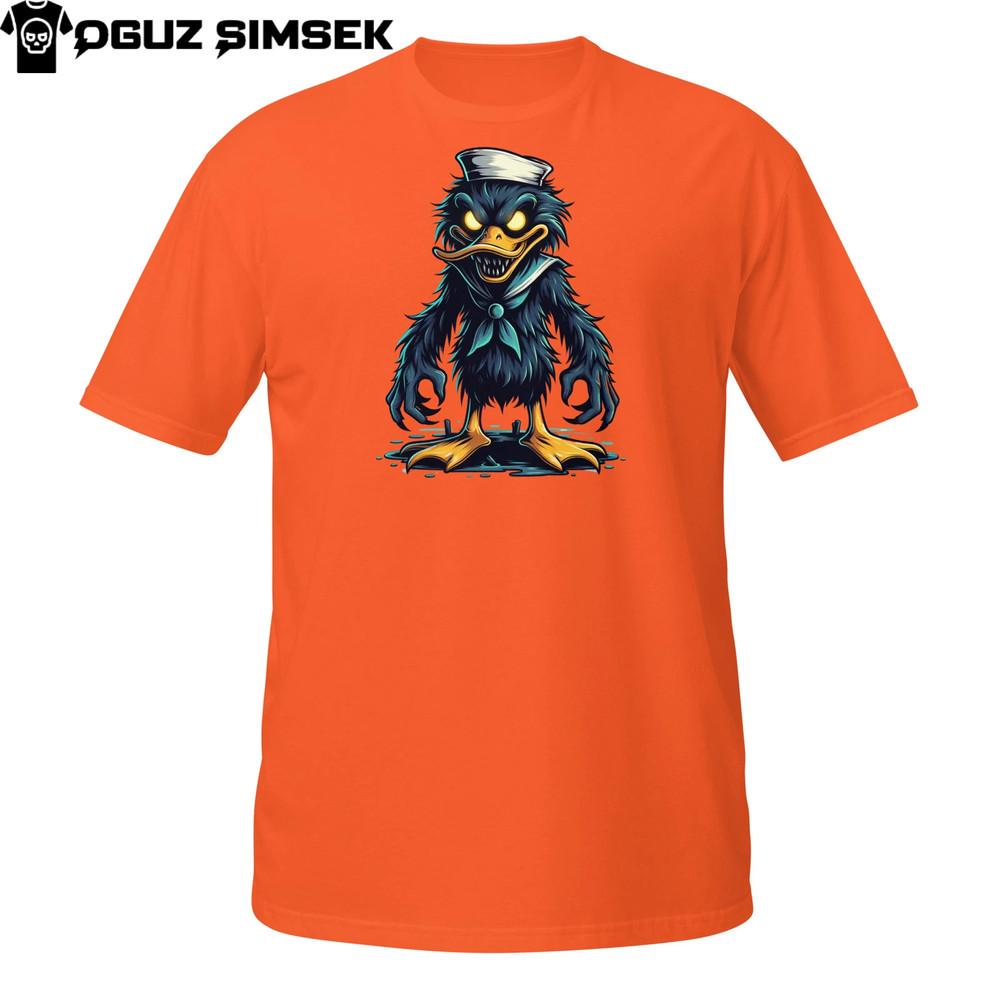 

Темная футболка с уткой | Злой моряк-птица мультяшный | Жуткая хоррор-птица 2XL