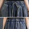 Vintage Style Loose High Waist Harem Pants Female Autumn Fashion Casual Denim Pants All Match Wash Jeans 2025
