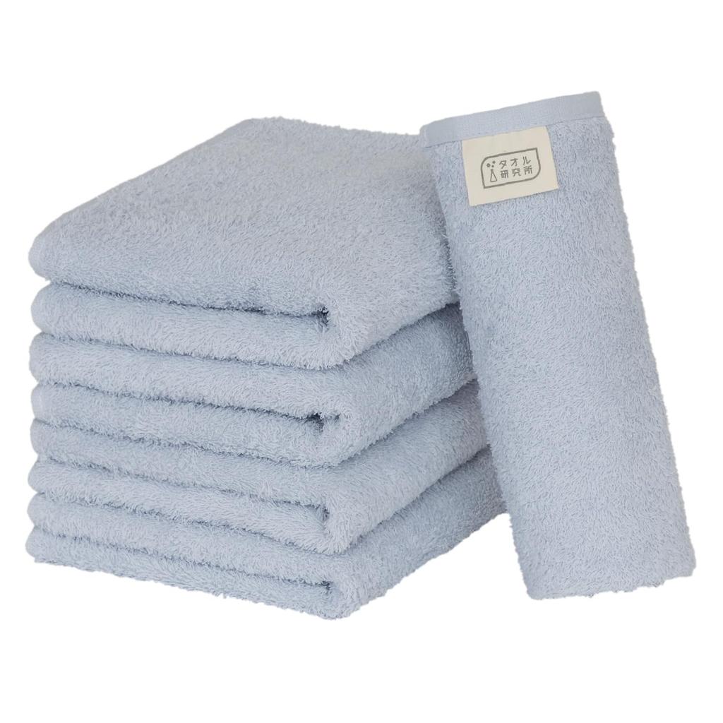 Towel Laboratory Reason for Face Light Light Set of Easy to JapanTechnology [The Lightness] #006 Towels, Blue, Ultramarine, 5, Quick-Drying, Thin,