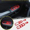 For Dodge Charger 2011-2023 ABS Red Interior Window Lift Switch Panel Cover Trim
