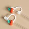 Silicone Sealing Straw Plug Reusable Drinking Dust Cap Cartoon Plugs Tips Cover Suit Kitchen Cup Diy Accessories