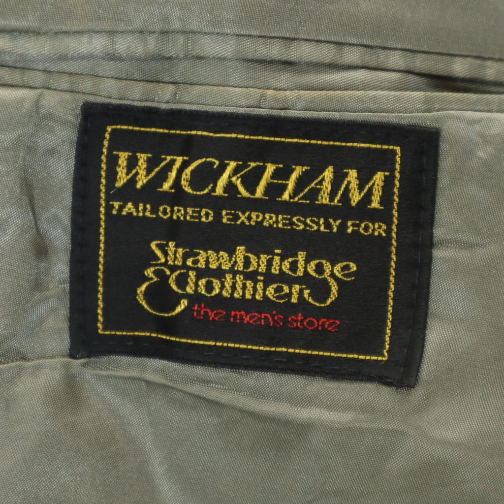 WICKHAM 70s 80s Vintage Herringbone Pattern Harris Tweed Fabric Tailored Jacket Men's Used