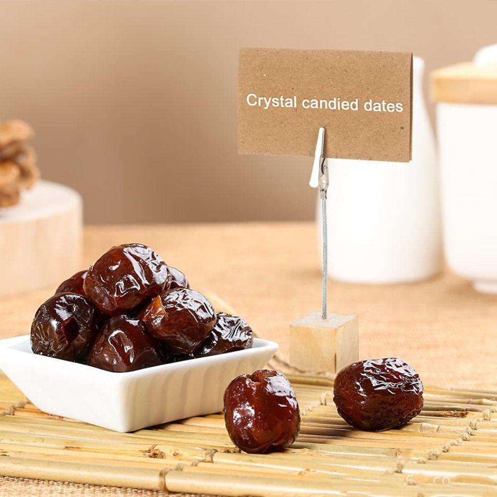 DIY Handmade Wooden Base Party Supplies Photo Paper Clamp Card Holder Memo Clip Bedside Ornaments