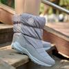 Mode Zip Schnee Stiefel Frauen Mitte Der Wade Winter Schuhe Für Männer Casual Watarproof Plattform Heels Botas