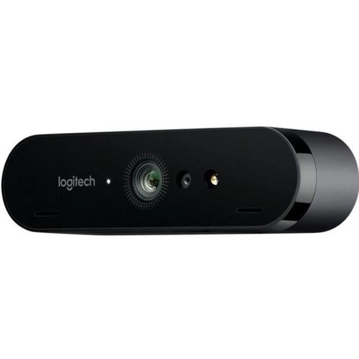 Webcam - 4K, Full HD 1080p - Logitech - Brio Stream - 90 FPS - Autofocus - Microphone - Black