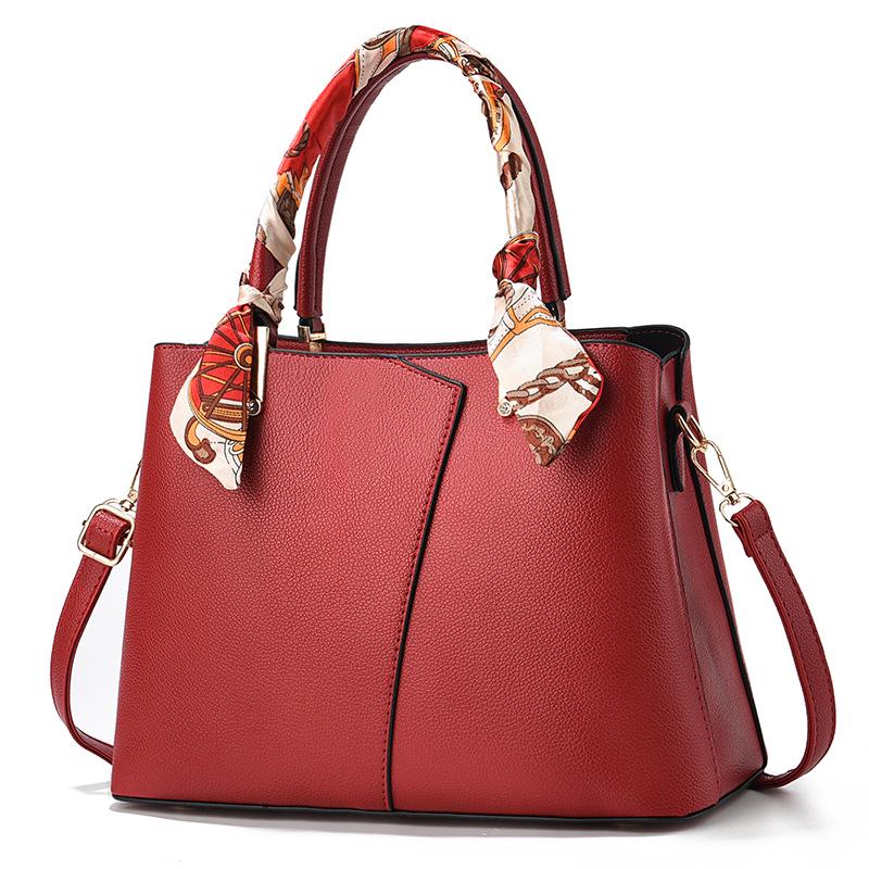Mother s Day Red Handbag - 2026 Simple & Elegant Soft Leather Trend