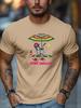 Mens Summer Beach TShirt Bone Chillin Skeleton Print Cotton Short Sleeve Round Neck Breathable Oversized Relaxed Daily Wear