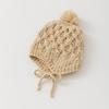 Korean-Style Hand-Knitted Wool Hat for Newborns – Warm, Windproof, and Ear-Protective for Boys and Girls.