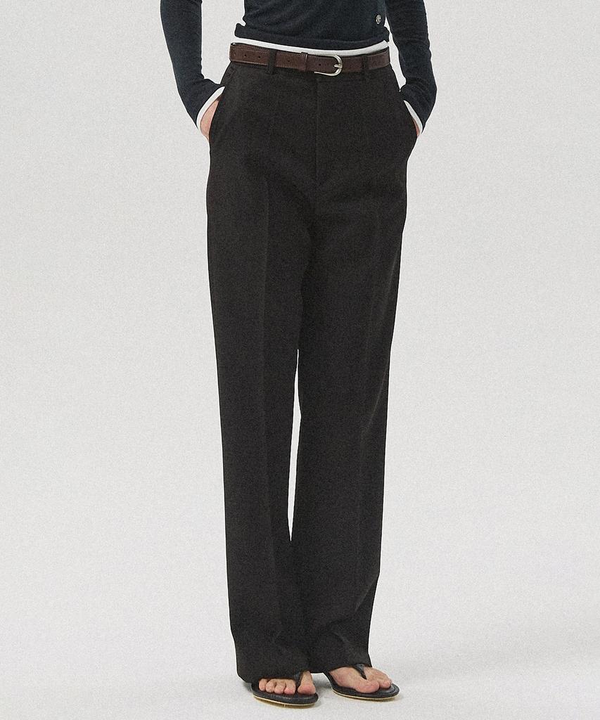 Aheule Urbane Semi Bootcut Slacks_Black