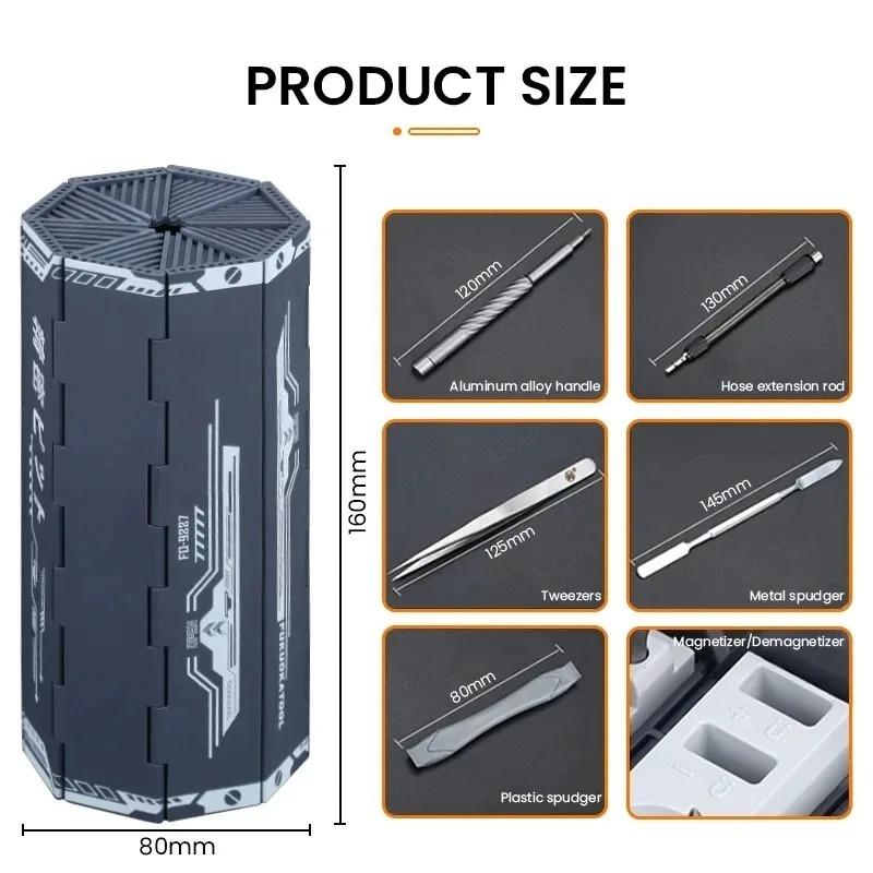 128Pcs Screwdriver Set Precision Torx Phillips Slotted Screw Bits Small Disassembly Combination Tool Kits Repair Hand Tools