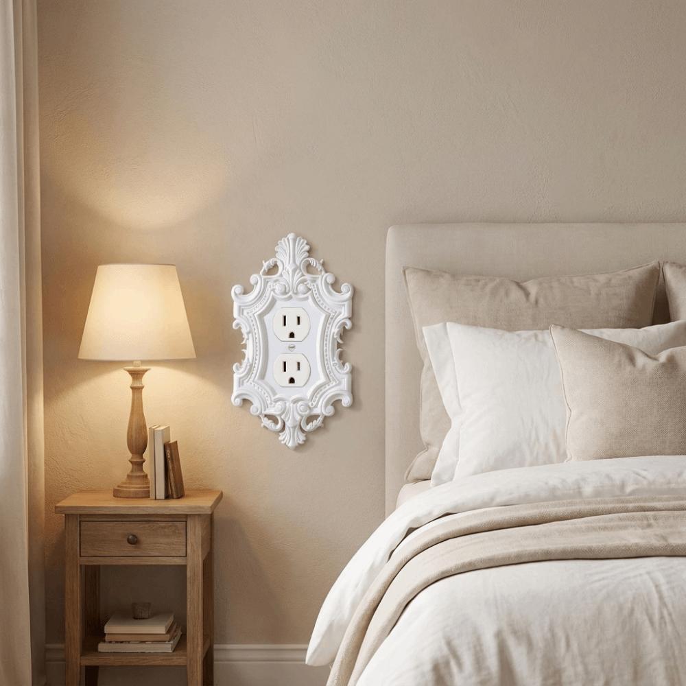 Plastic Vintage Light Switch Cover Toggle Light Decorative Wall Switch Frame  Interior Decoration