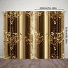 Luxurious black and gold - pole bag curtains, bedroom and kitchen decoration, home decoration, living room decoration