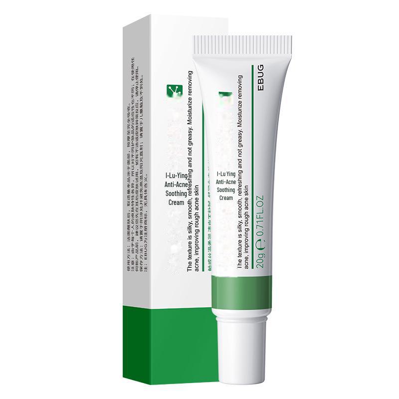

Успокаивающий крем против акне Yiluying Qingyan для увлажнения, питания и балансировки кожи, осветляющий следы от акне. Anti-acne soothing cream, 20g, new