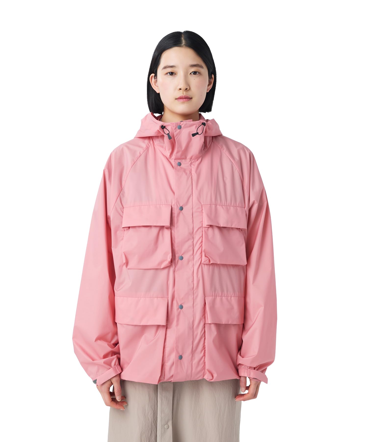 Erin Select - Japanese Selection Of Goods- Women's Pink Double Weave Mountain Parka Outer Jacket M [Snow Peak] U.l. Jk-26Su012 Men's