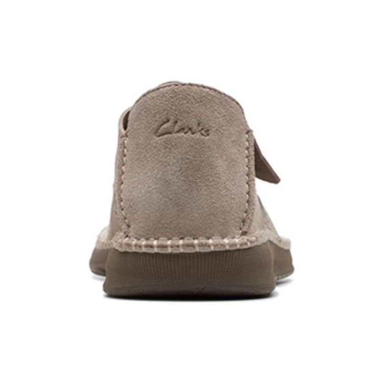 Clarks Dvouvrstvé hovězí kůže Jednoduché Pohodlné Ležérní Pánské Ležérní boty Šedá 261717547